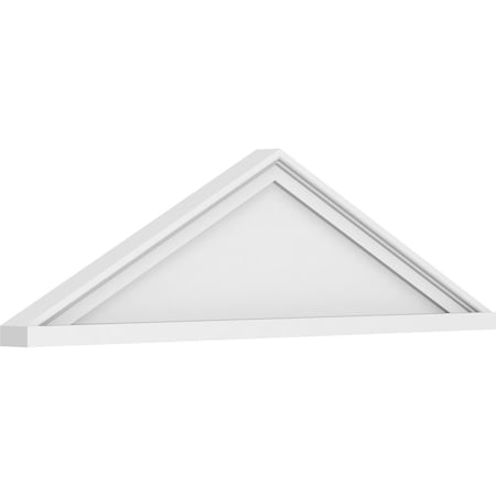 Ekena Millwork Peaked Cap Smooth Architectural Grade PVC Pediment, 36"W x 10"H x 2"P (Pitch 6/12) PEDPS036X100PKC00